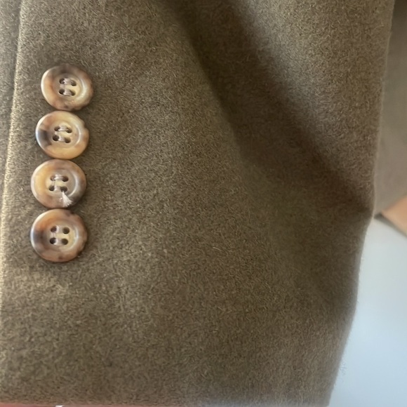 Vintage Bill Blass Khaki Green Camel Hair Blazer 43 long - Picture 13 of 15